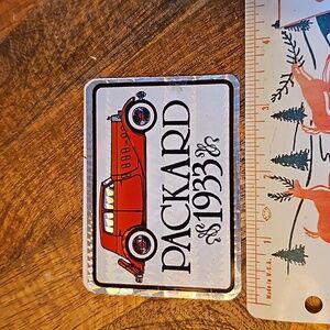 1933 Packard car vintage vending machine stickers Prism sticker sheet